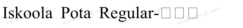 Iskoola Pota Regular字体转换
